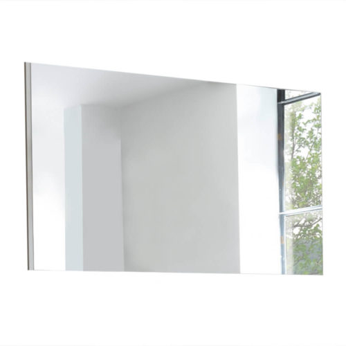 DELIFE Garderobenspiegel Willa 102x60 cm Silber grosse Spiegelfläche, Spiegel