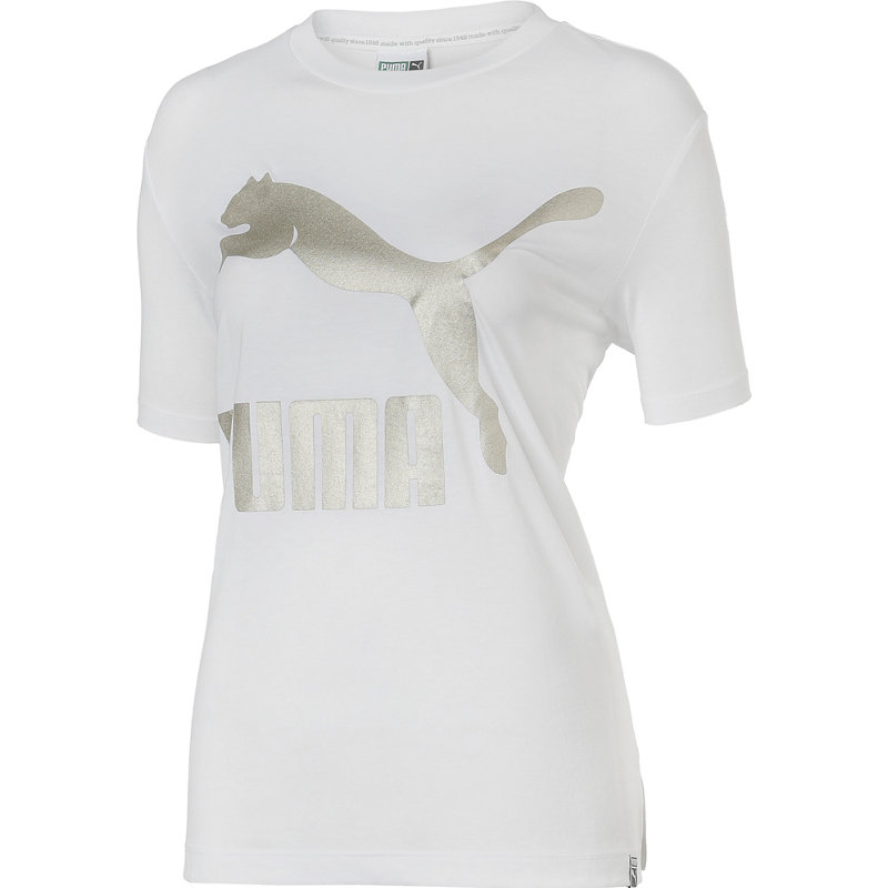 Puma CLASSICS LOGO TEE - Damen Shirts & Tops