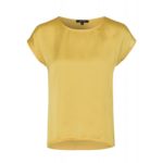 Shirt mit Satinfront, gelb