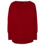 Pullover, Oversize, rot