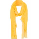 leichter Schal, gelb