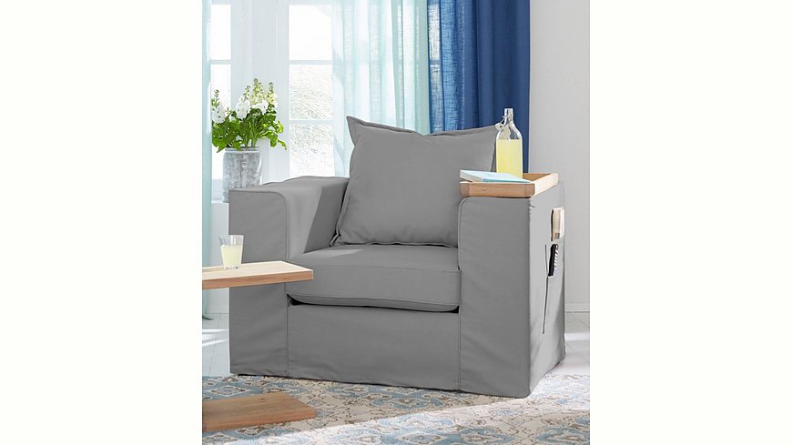 GMK Home & Living Sessel «Maarja», mit Taschen an der Außenseite