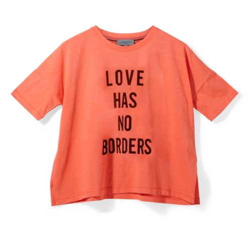 Liebeskind Berlin - Shirt mit Statementprint, Orange, Größe XL