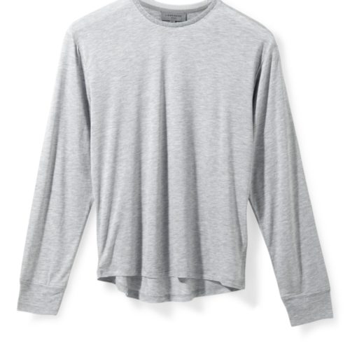 Liebeskind Berlin - Sweater mit Glitzerausschnitt, Grau/Schwarz, Größe M