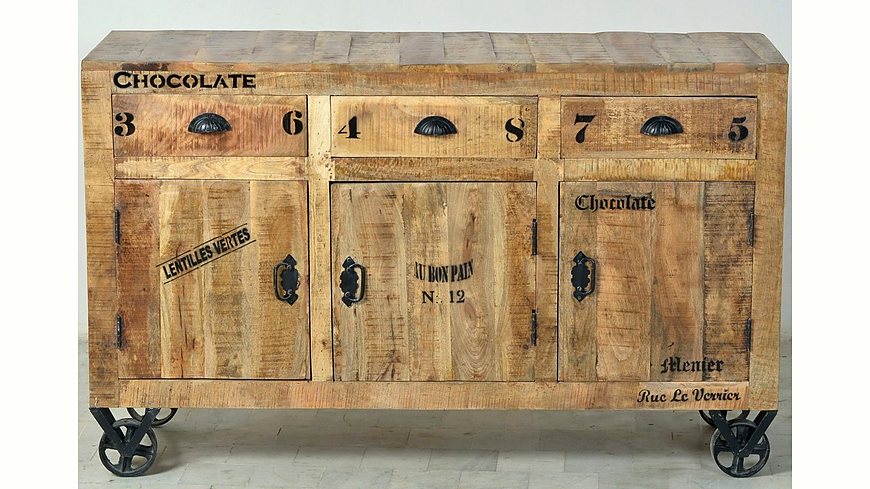 SIT Sideboard «Rustic», im factory design, Breite 140 cm