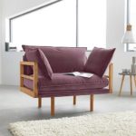 andas »Purple« Loveseat-Sessel mit Eichen-Gestell in außergewöhnlichem Design