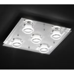 EEK A+, LED-Deckenleuchte Moody - Metall / Acrylglas - 5, Action