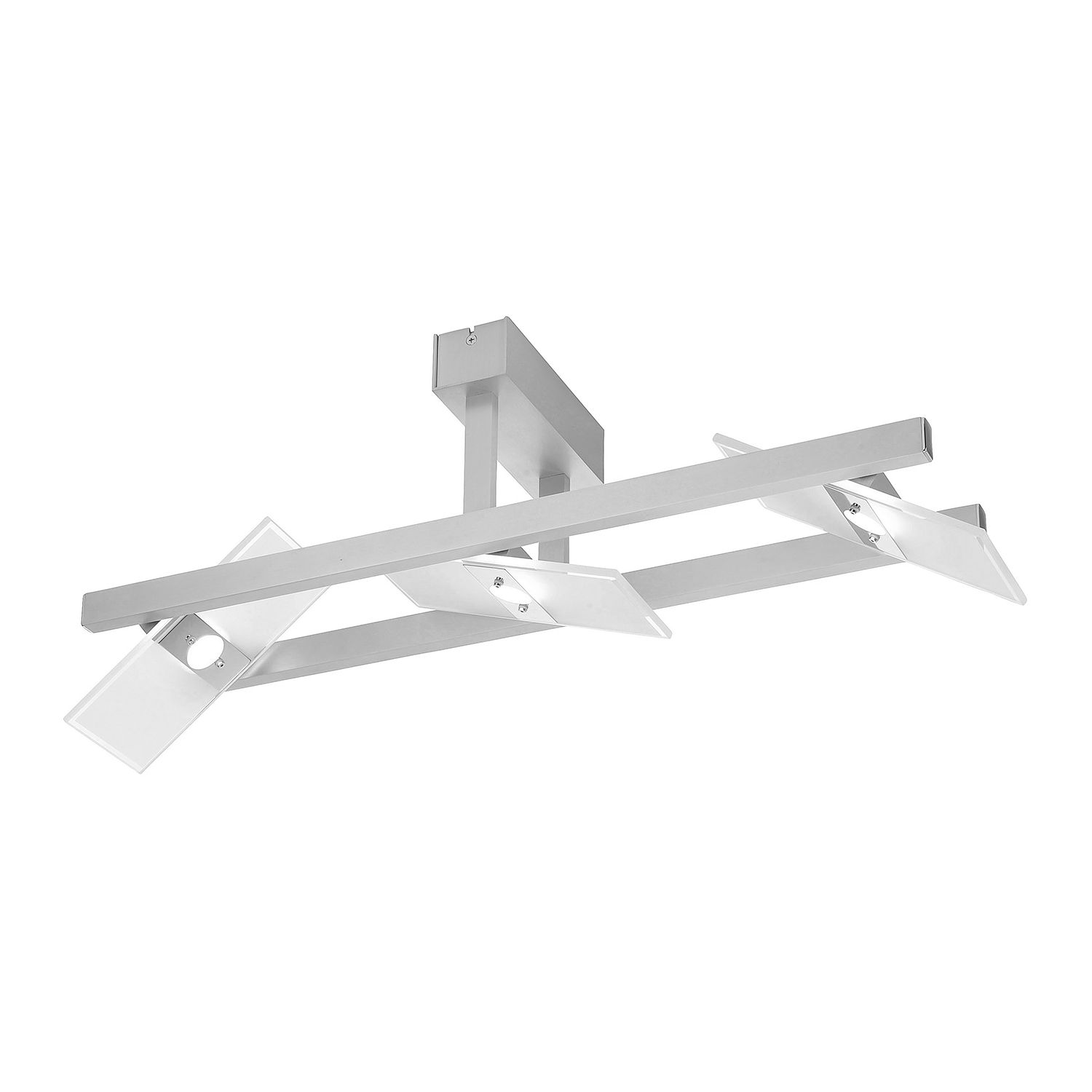 EEK A++, LED-Deckenleuchte Pukka - Aluminium - Silber, Paul Neuhaus