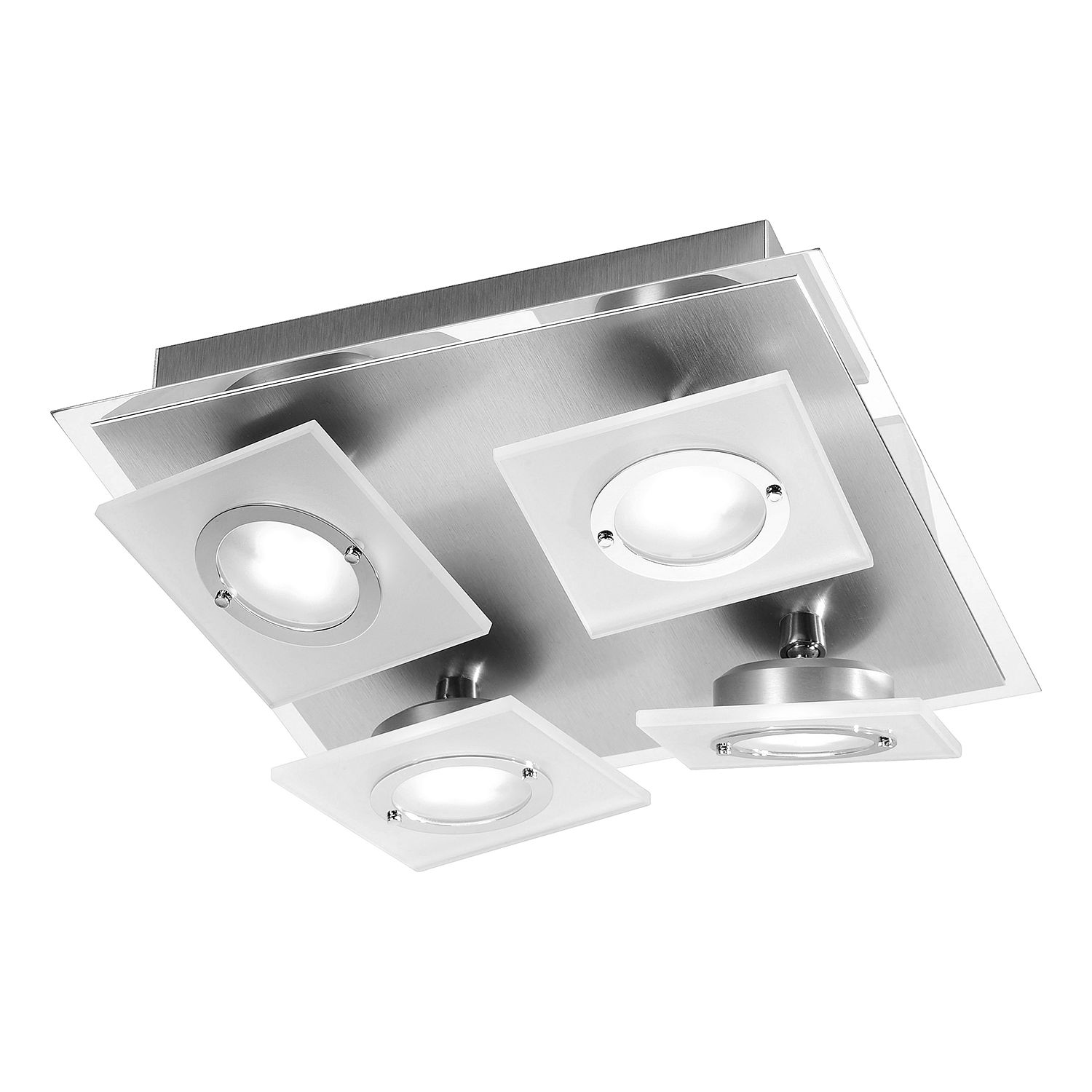 EEK A++, LED-Deckenleuchte Rotator - Aluminium - Silber, Paul Neuhaus