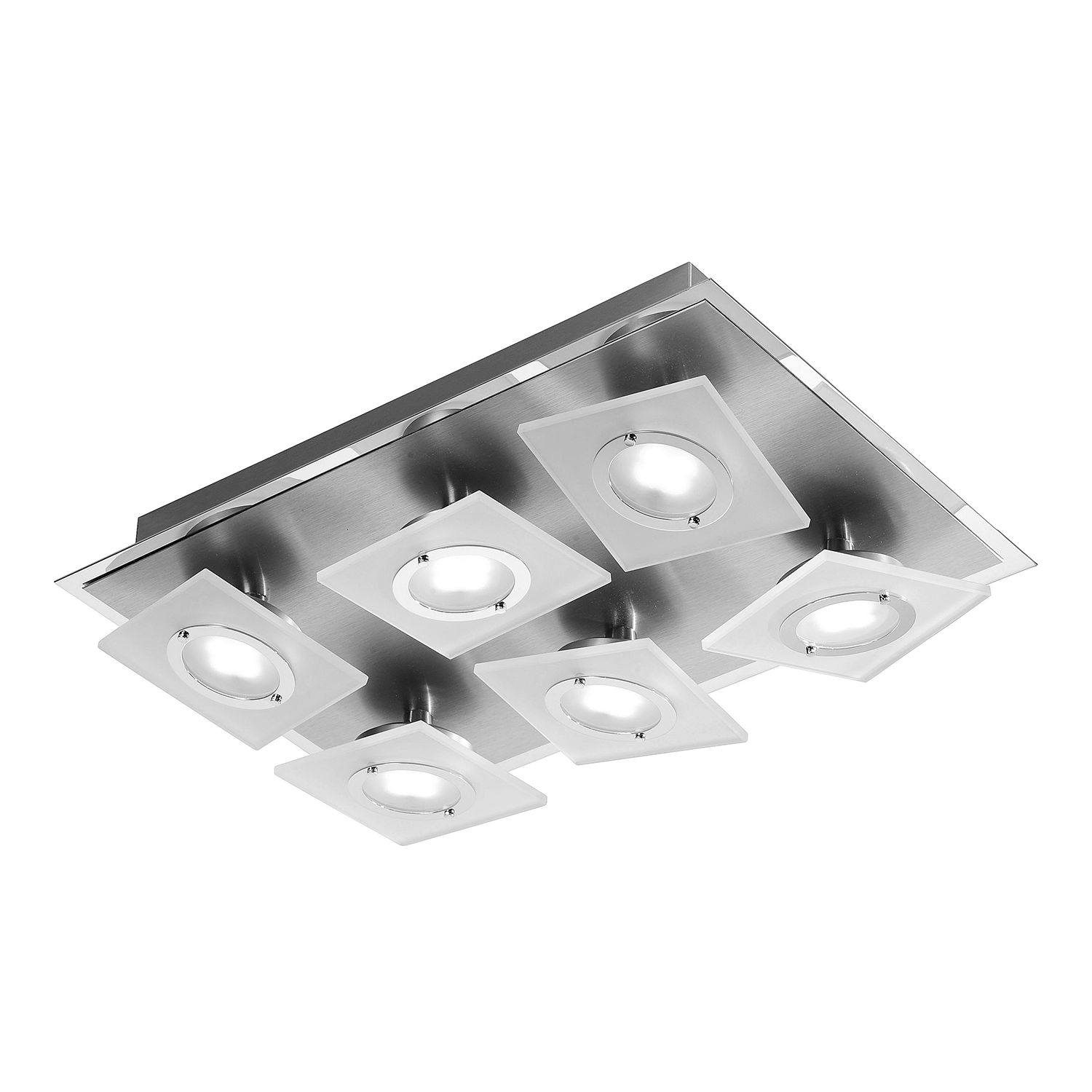 EEK A+, LED-Deckenleuchte Rotator - Aluminium - Silber, Paul Neuhaus