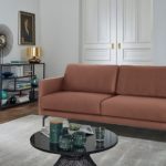 hülsta sofa 2-Sitzer Sofa »hs.450« wahlweise in Stoff oder Leder, mit schmalen Armlehnen