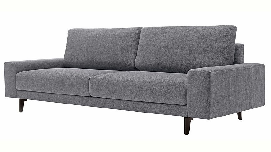 hülsta sofa 3-Sitzer Sofa »hs.450« wahlweise in Stoff oder Leder, mit kubischer Armlehne