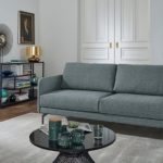 hülsta sofa 3-Sitzer Sofa »hs.450« wahlweise in Stoff oder Leder, mit schmalen Armlehnen
