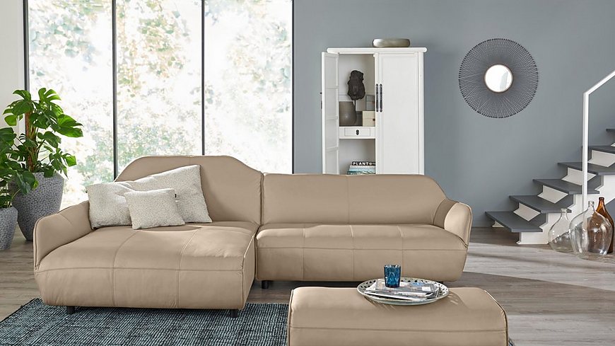 hülsta sofa Polsterecke »hs.480«, Designsofa wahlweise in Stoff oder Leder