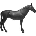 Deko Figur Horse Schwarz