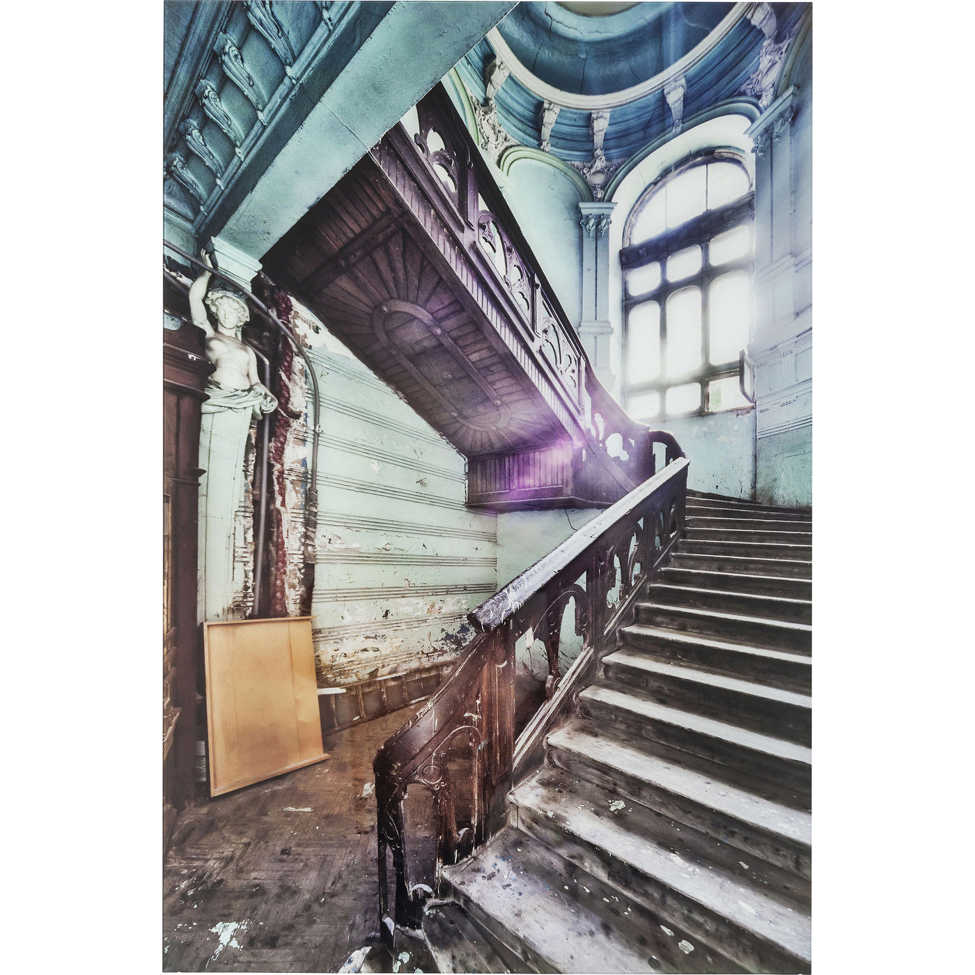 Bild Glas Old Staircase Corner 120x80cm