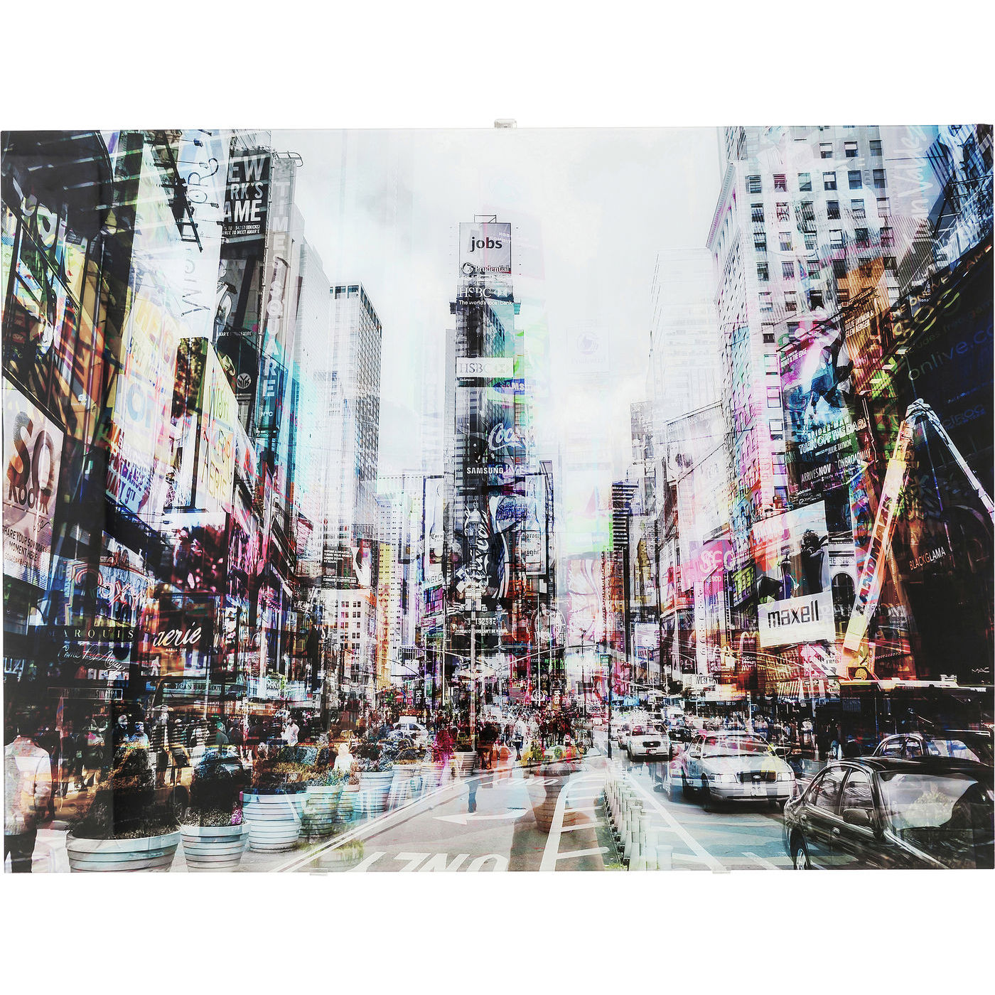 Bild Glas Times Square Move 120x90cm