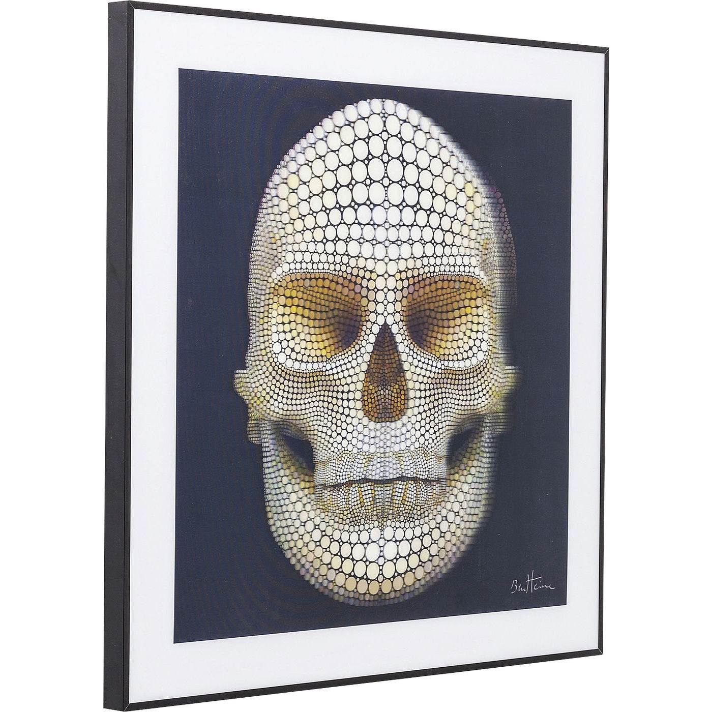 Bild 3D Skull 60x60cm