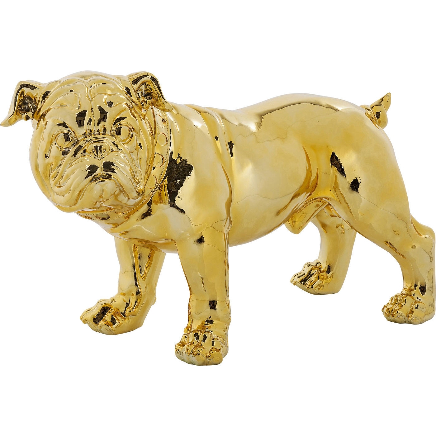 Deko Figur Bulldogge Gold Eco 42cm