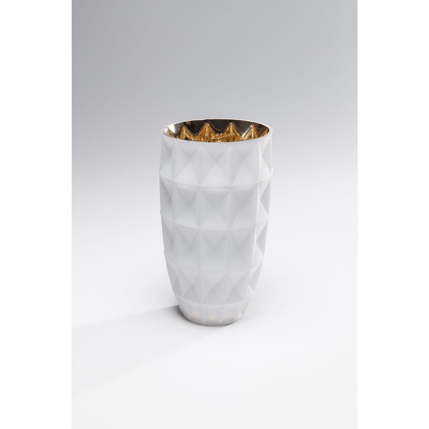 Vase Precious Triangle Weiß 25cm