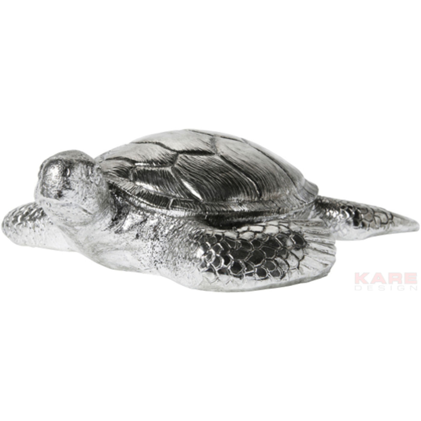 Deko Figur Turtle Schildkröte Antik Silber