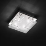 EEK A+, LED-Deckenleuchte Bois - Metall / Glas, Wofi