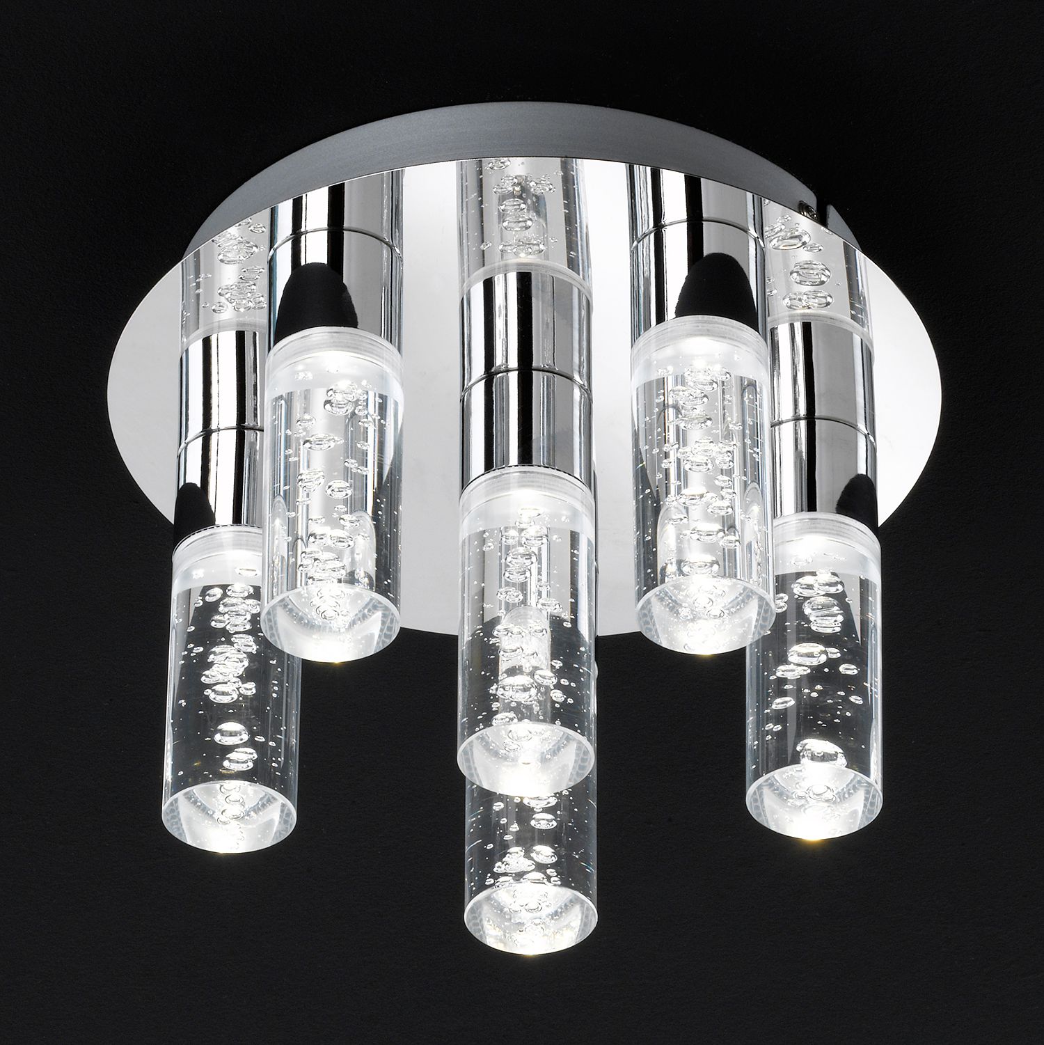 EEK A+, LED-Deckenleuchte Kent - Acrylglas / Metall - 6-flammig, SPA line