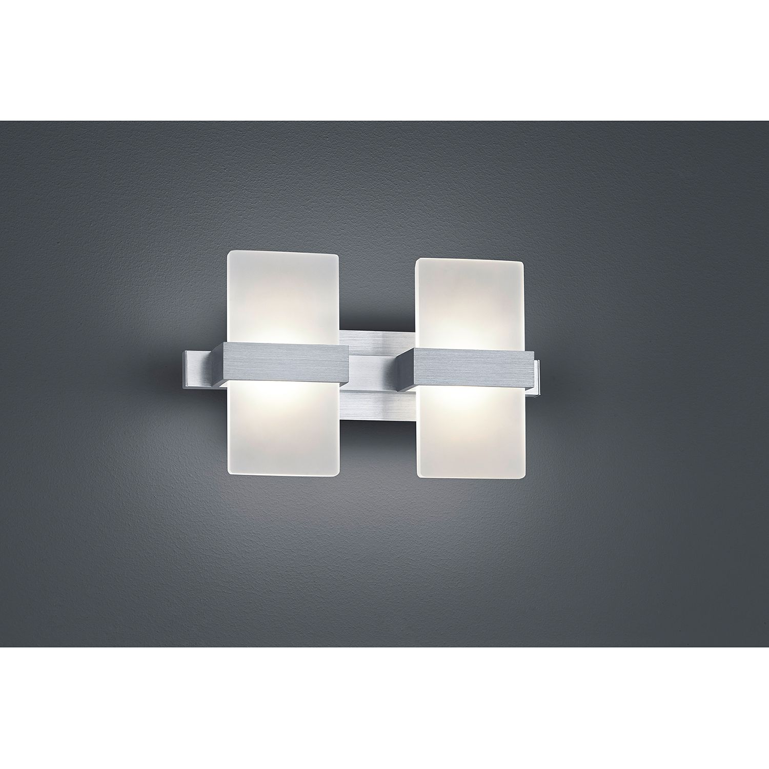 EEK A+, LED-Wandleuchte Platon - Acrylglas / Aluminium - 2, Trio