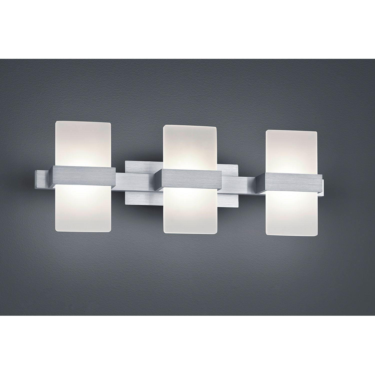 EEK A+, LED-Wandleuchte Platon - Acrylglas / Aluminium - 3, Trio