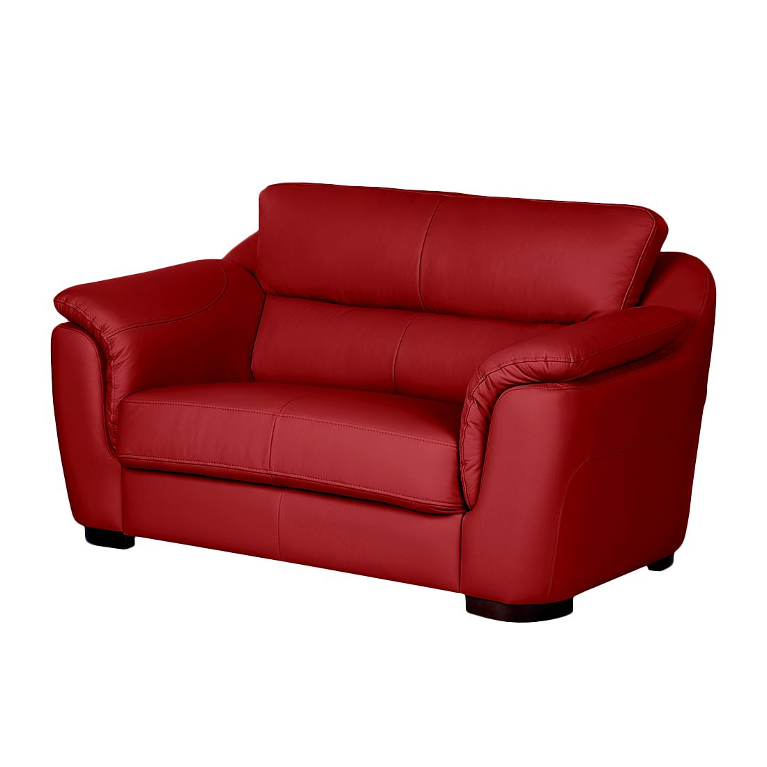 Sofa Alzira (2-Sitzer) Echtleder - Rot, Nuovoform