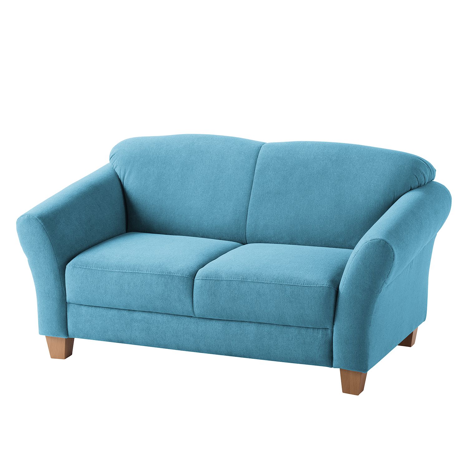 Sofa Cebu (2-Sitzer) Webstoff - Hellblau, Maison Belfort