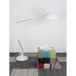 EEK A++, Stehleuchte Office Floor 1-flammig - Weiß Metall, home24
