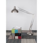 EEK A++, Stehleuchte Office Floor III 1-flammig - Silber Metall, Zuiver