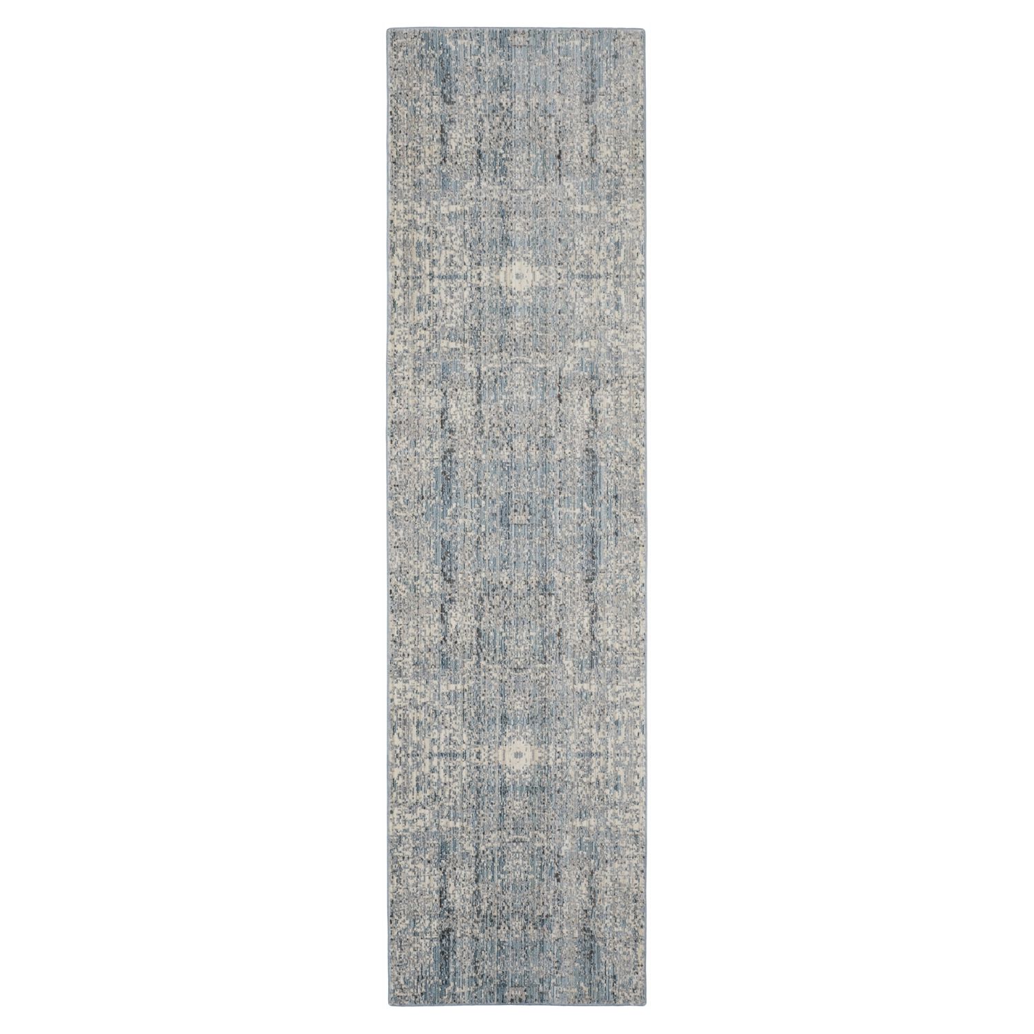 Teppich Abella Vintage - Kunstfaser - Creme / Petrol - 68 x 243 cm, Safavieh