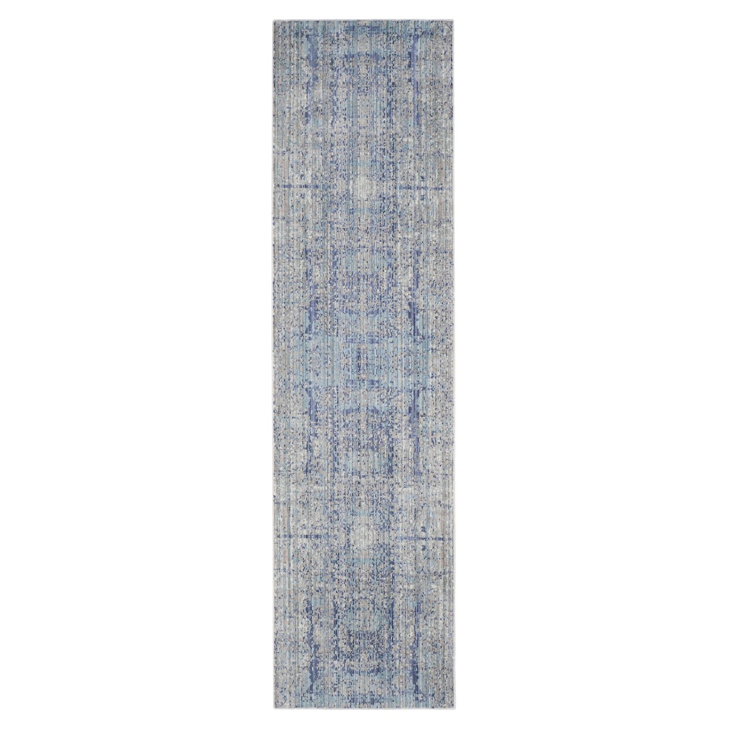 Teppich Abella Vintage - Kunstfaser - Hellblau / Blaugrau - 68 x 243 cm, Safavieh