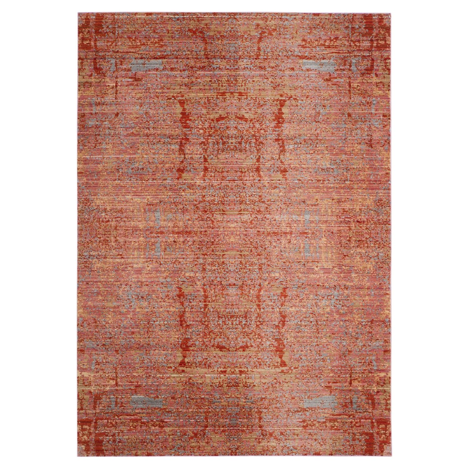 Teppich Abella Vintage - Kunstfaser - Rot / Beige - 152 x 243 cm, Safavieh