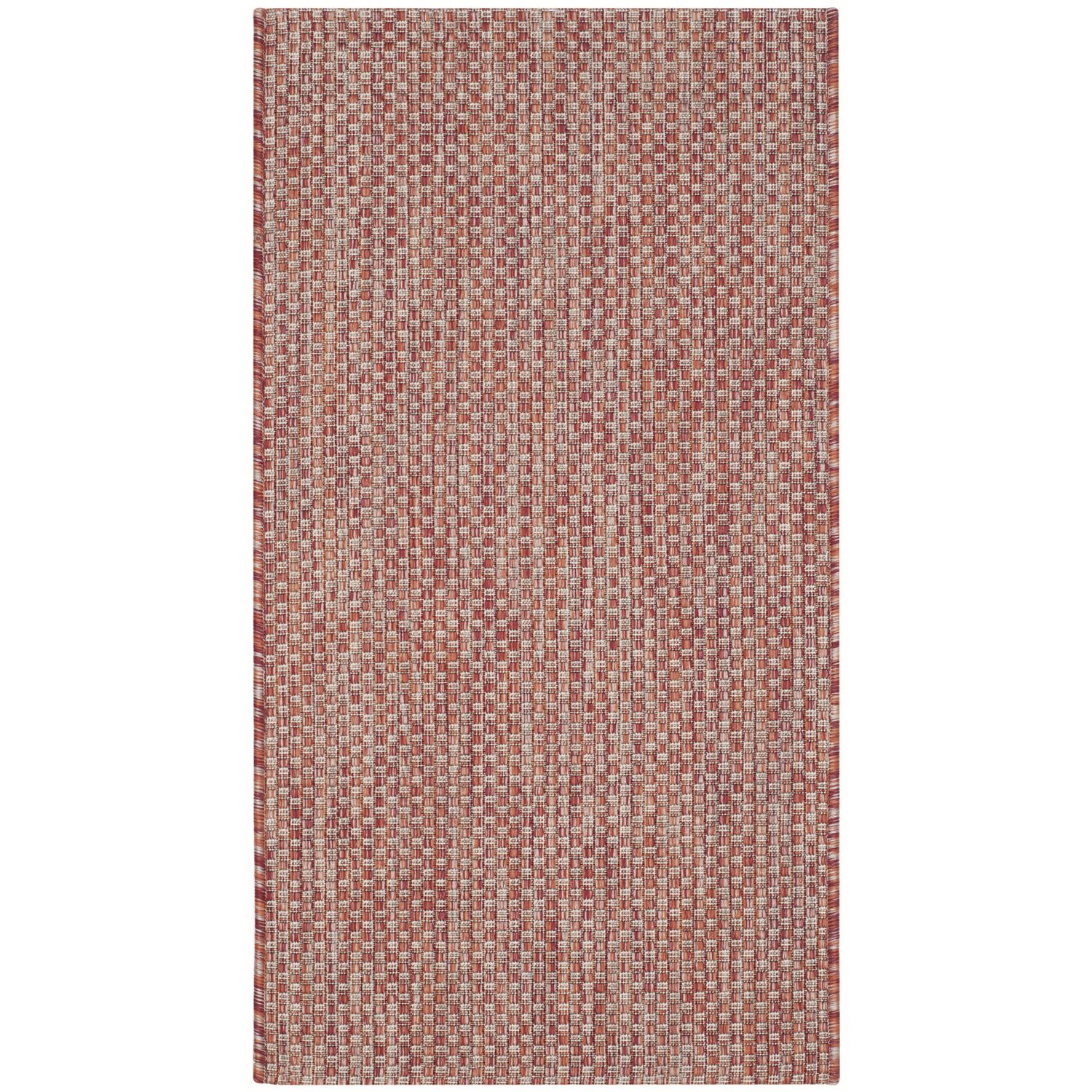 In & Outdoor Teppich Como - Kunstfaser - Rot - 109 x 60 cm, Safavieh