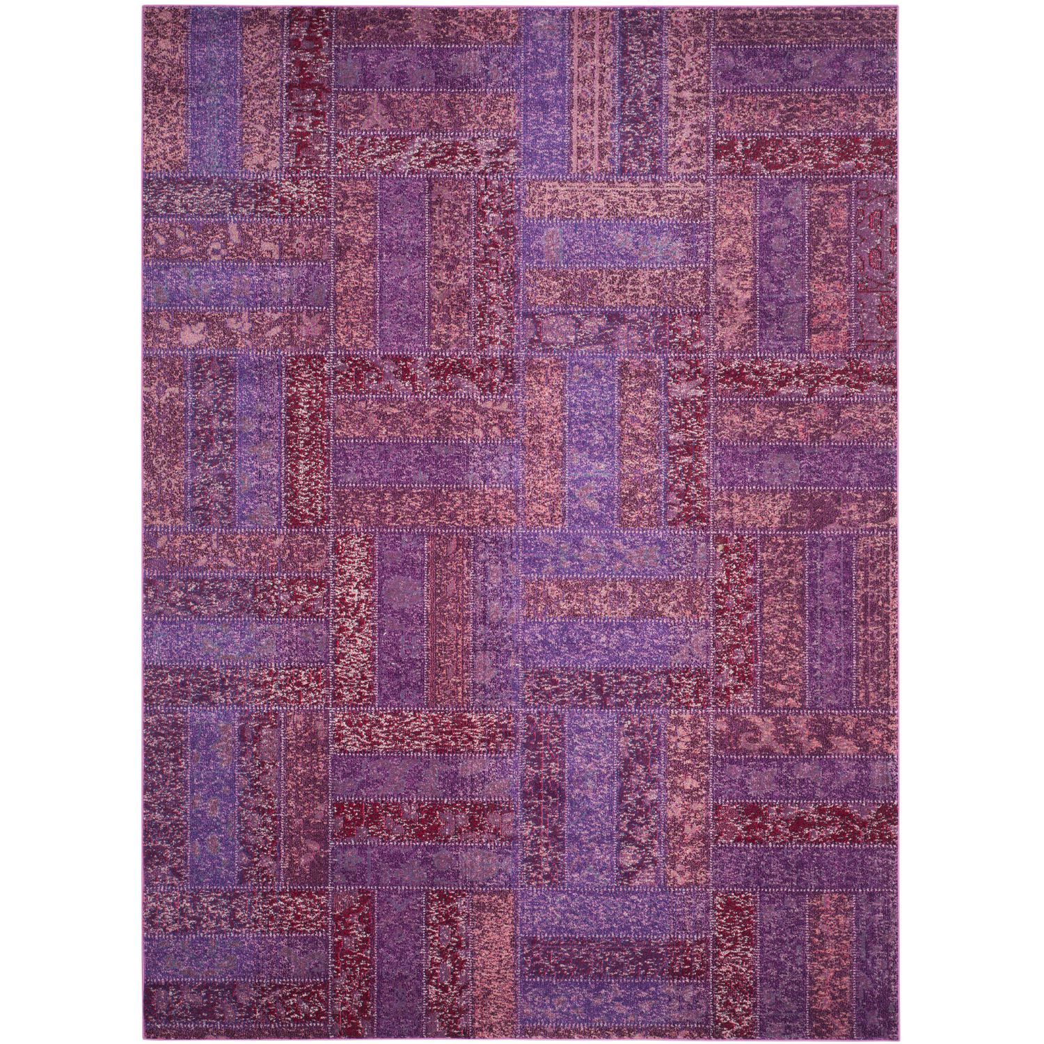 Teppich Cordova - Kunstfaser - Dunkellila / Bordeaux - 200 x 279 cm, Safavieh