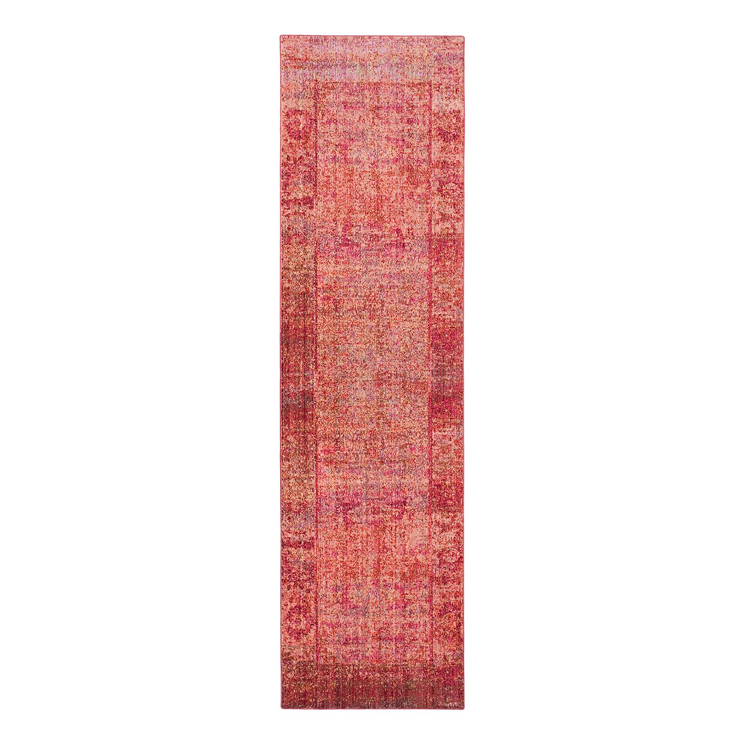 Teppich Lulu Vintage - Kunstfaser - Rot / Karamell - 68 x 243 cm, Safavieh