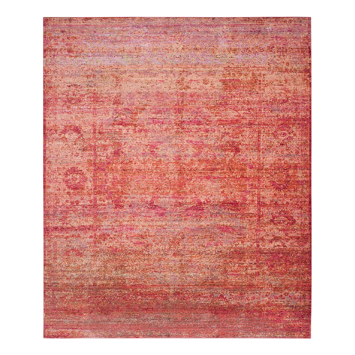Teppich Lulu Vintage - Kunstfaser - Rot / Karamell - 91 x 152 cm, Safavieh