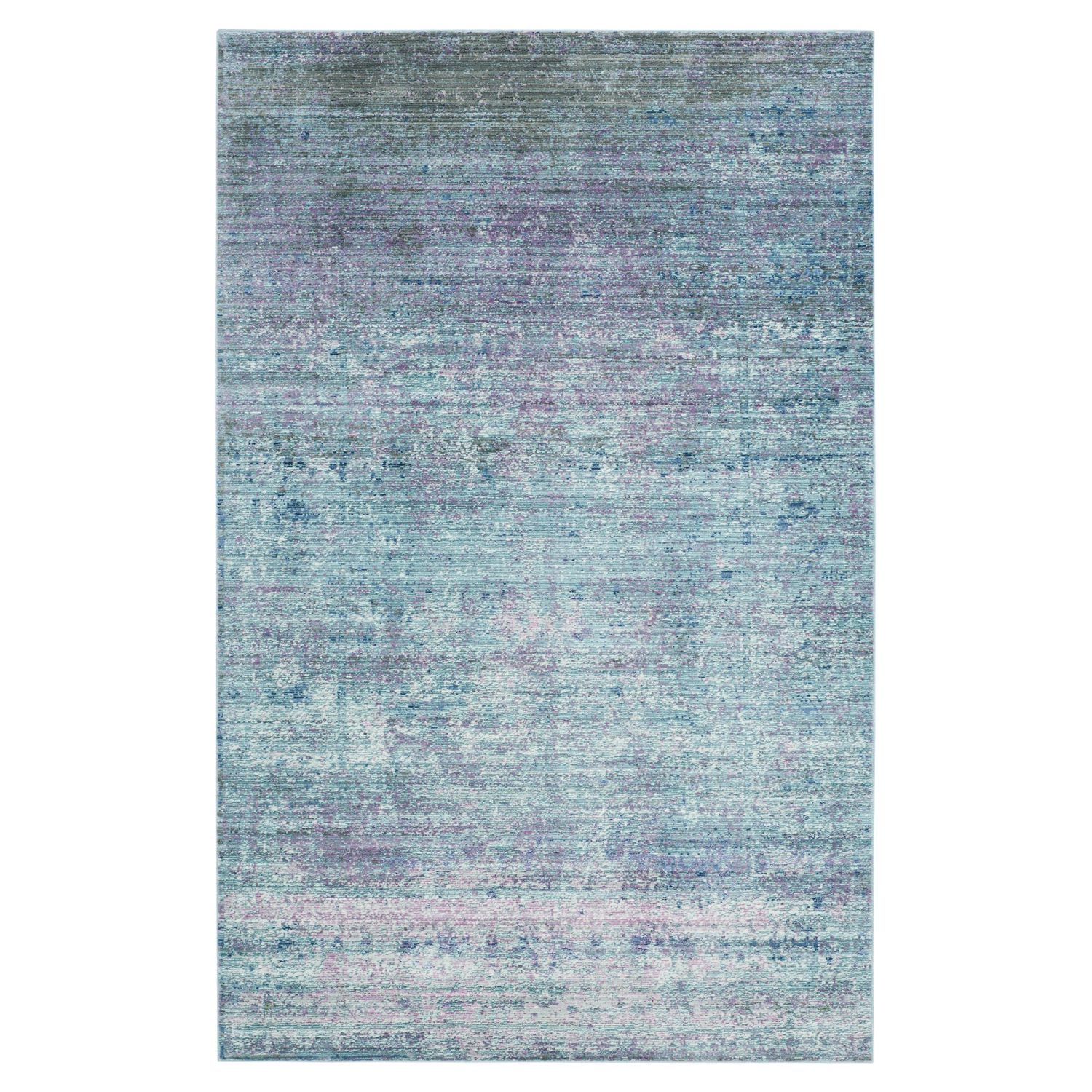 Teppich Lulu Vintage - Kunstfaser - Türkis / Pink - 152 x 243 cm, Safavieh