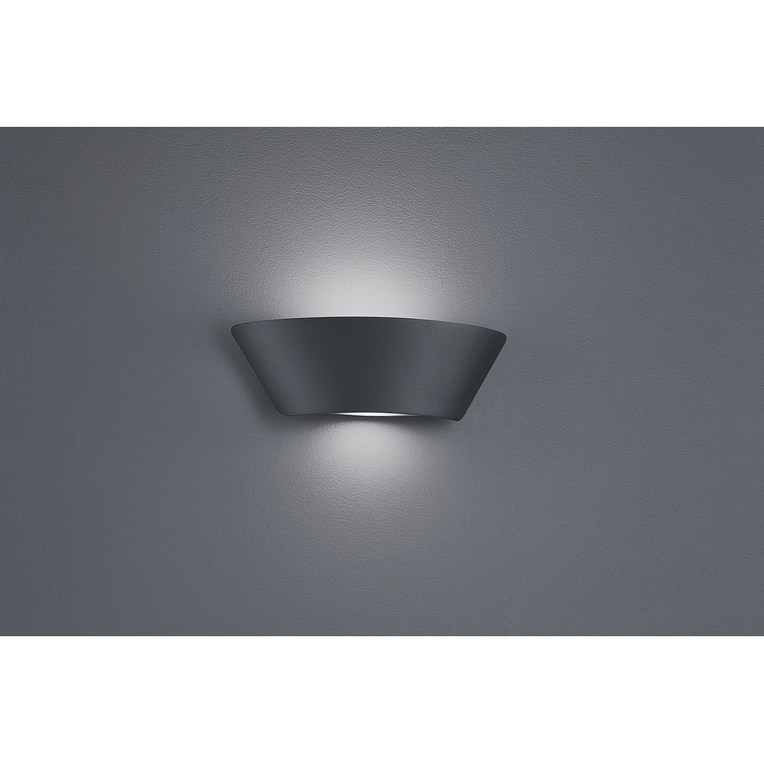 EEK A+, LED-Wandleuchte Sacramento - Acrylglas / Aluminium - 1-flammig - Anthrazit, Trio
