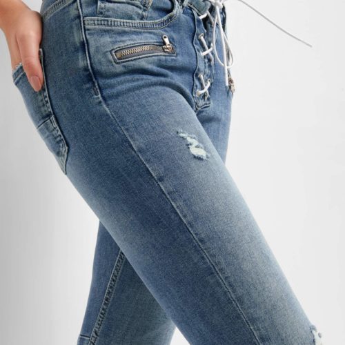 Skinny Jeans mit Schnürung