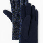 Handschuhe mit Metallic-Garn
