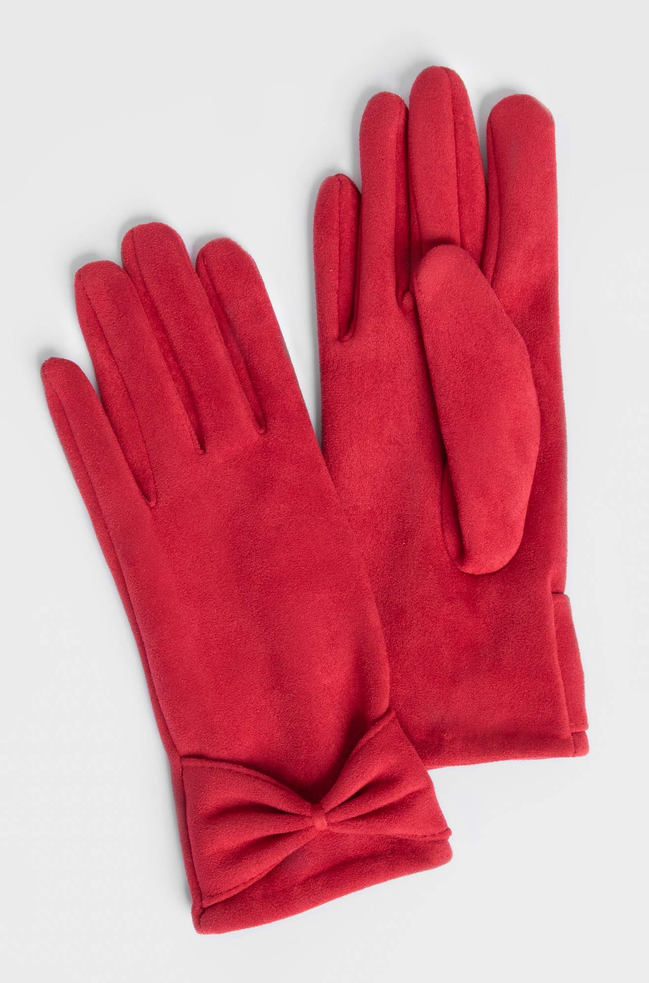 Handschuhe in Velourslederoptik