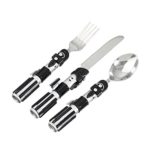 Funko SW00882 Star Wars Cutlery Set: Darth Vader Lightsaber Handles, Stainless Steel, Black, 12 x 21 x 2.5 cm