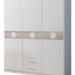 Wimex Kleiderschrank/ Drehtürenschrank Kimba, (B/H/T) 135 x 181 x 58 cm, Weiß