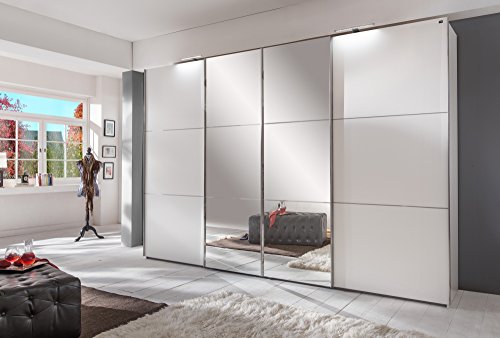 Wimex Kleiderschrank/ Schwebetürenschrank Escape, 4 Türen, (B/H/T) 350 x 236 x 65 cm, Weiß