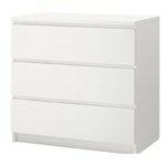 Ikea Kullen Schubladen-Kommode, Schlafzimmer-Möbel, mit 2 Schubladen, Weiß