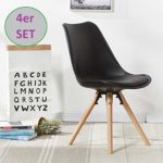 OYE HOYE Retro Designer Stuhl Esszimmerstühle Wohnzimmerstühl, aus Hochwertigem Strapazierbarem Kunststoff und…